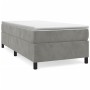 Estructura de cama de terciopelo gris claro 100x200 cm de vidaXL, Camas y somieres - Ref: Foro24-3121102, Precio: 77,59 €, De...