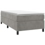 Estructura de cama de terciopelo gris claro 100x200 cm de vidaXL, Camas y somieres - Ref: Foro24-3121102, Precio: 77,59 €, De...