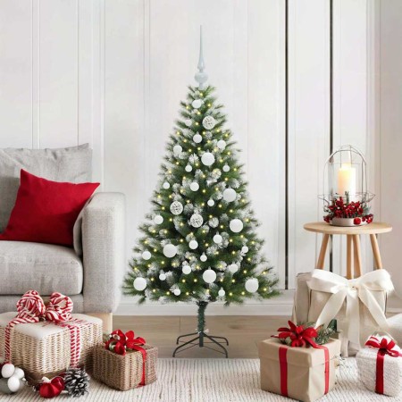 Árbol de Navidad Artificial Plegable con Nieve Esponjosa 120 cm en Decoración Festiva y Estacional | Comprar online en Foru.es