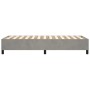 Estructura de cama de terciopelo gris claro 100x200 cm de vidaXL, Camas y somieres - Ref: Foro24-3121102, Precio: 77,59 €, De...