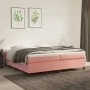 Pink velvet bed frame 200x200 cm by vidaXL, Beds and slatted bases - Ref: Foro24-3121143, Price: 121,99 €, Discount: %