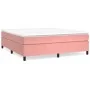Pink velvet bed frame 200x200 cm by vidaXL, Beds and slatted bases - Ref: Foro24-3121143, Price: 121,99 €, Discount: %
