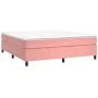 Pink velvet bed frame 200x200 cm by vidaXL, Beds and slatted bases - Ref: Foro24-3121143, Price: 121,99 €, Discount: %