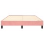 Estructura de cama de terciopelo rosa 140x200 cm de vidaXL, Camas y somieres - Ref: Foro24-3120777, Precio: 101,25 €, Descuen...