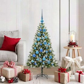 Árbol de Navidad Artificial Plegable con Nieve Esponjosa 120 cm en Decoración Festiva y Estacional | Comprar online en Foru.es