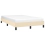 Estructura de cama de tela color crema 120x200 cm de vidaXL, Camas y somieres - Ref: Foro24-346709, Precio: 98,16 €, Descuent...