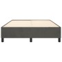 Estructura de cama de terciopelo gris oscuro 140x200 cm de vidaXL, Camas y somieres - Ref: Foro24-3121121, Precio: 111,50 €, ...
