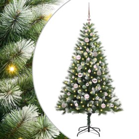 Árbol de Navidad Artificial Plegable con Nieve Esponjosa 150 cm en Decoración Festiva y Estacional | Comprar online en Foru.es