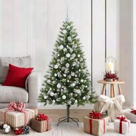 Árbol de Navidad Artificial Plegable con Nieve Esponjosa 150 cm en Decoración Festiva y Estacional | Comprar online en Foru.es
