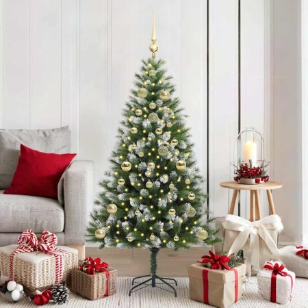 Árbol de Navidad Artificial Plegable con Nieve Esponjosa 150 cm en Decoración Festiva y Estacional | Comprar online en Foru.es