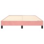 Estructura de cama de terciopelo rosa 140x190 cm de vidaXL, Camas y somieres - Ref: Foro24-3120771, Precio: 106,31 €, Descuen...
