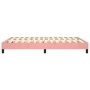 Estructura de cama de terciopelo rosa 140x190 cm de vidaXL, Camas y somieres - Ref: Foro24-3120771, Precio: 106,31 €, Descuen...
