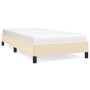 Estructura de cama de tela color crema 100x200 cm de vidaXL, Camas y somieres - Ref: Foro24-346701, Precio: 77,90 €, Descuent...