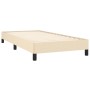 Estructura de cama de tela color crema 100x200 cm de vidaXL, Camas y somieres - Ref: Foro24-346701, Precio: 77,90 €, Descuent...