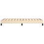 Estructura de cama de tela color crema 100x200 cm de vidaXL, Camas y somieres - Ref: Foro24-346701, Precio: 77,90 €, Descuent...