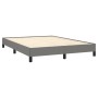Estructura de cama de tela gris oscuro 140x200 cm de vidaXL, Camas y somieres - Ref: Foro24-346721, Precio: 110,26 €, Descuen...