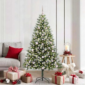 Árbol de Navidad Artificial Plegable con Nieve Esponjosa 180 cm en Decoración Festiva y Estacional | Comprar online en Foru.es