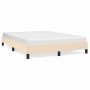 Estructura de cama de tela color crema 140x200 cm de vidaXL, Camas y somieres - Ref: Foro24-346725, Precio: 103,66 €, Descuen...