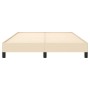 Estructura de cama de tela color crema 140x200 cm de vidaXL, Camas y somieres - Ref: Foro24-346725, Precio: 103,66 €, Descuen...