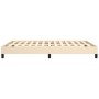 Estructura de cama de tela color crema 140x200 cm de vidaXL, Camas y somieres - Ref: Foro24-346725, Precio: 103,66 €, Descuen...