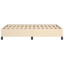 Estructura de cama de tela color crema 120x200 cm de vidaXL, Camas y somieres - Ref: Foro24-347055, Precio: 120,76 €, Descuen...