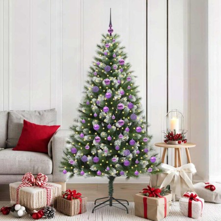 Árbol de Navidad Artificial Plegable con Nieve Esponjosa 180 cm en Decoración Festiva y Estacional | Comprar online en Foru.es