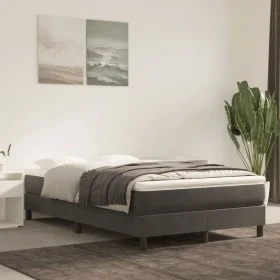 Dark gray velvet bed frame 120x200 cm by vidaXL, Beds and slatted bases - Ref: Foro24-3120761, Price: 98,25 €, Discount: %