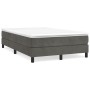 Estructura de cama de terciopelo gris oscuro 120x200 cm de vidaXL, Camas y somieres - Ref: Foro24-3120761, Precio: 99,51 €, D...