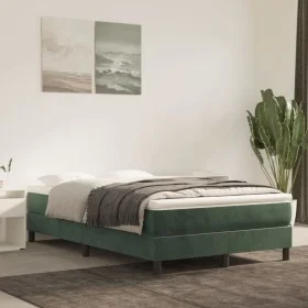 Green velvet bed frame 120x200 cm by vidaXL, Beds and slatted bases - Ref: Foro24-3120763, Price: 97,18 €, Discount: %