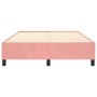 Estructura de cama de terciopelo rosa 140x200 cm de vidaXL, Camas y somieres - Ref: Foro24-3121125, Precio: 111,38 €, Descuen...