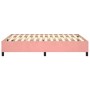 Estructura de cama de terciopelo rosa 140x200 cm de vidaXL, Camas y somieres - Ref: Foro24-3121125, Precio: 111,38 €, Descuen...