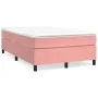 Estructura de cama de terciopelo rosa 120x200 cm de vidaXL, Camas y somieres - Ref: Foro24-3121113, Precio: 115,72 €, Descuen...