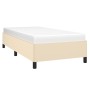 Estructura de cama de tela color crema 100x200 cm de vidaXL, Camas y somieres - Ref: Foro24-347047, Precio: 85,75 €, Descuent...