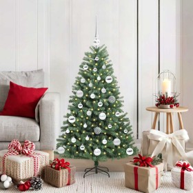 Árbol de Navidad artificial con ramas articuladas Verde 120 cm en Decoración Festiva y Estacional | Comprar online en Foru.es