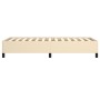 Estructura de cama de tela color crema 100x200 cm de vidaXL, Camas y somieres - Ref: Foro24-347047, Precio: 85,75 €, Descuent...