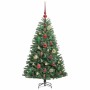 Árbol de Navidad artificial con ramas articuladas Verde 120 cm en Decoración Festiva y Estacional | Comprar online en Foru.es