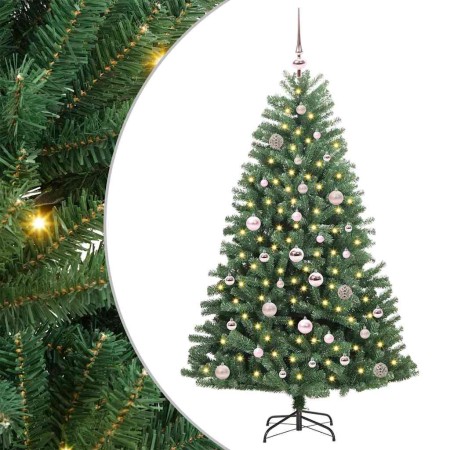 Árbol de Navidad artificial con ramas articuladas Verde 150 cm en Decoración Festiva y Estacional | Comprar online en Foru.es