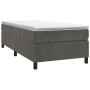 Estructura de cama de terciopelo gris oscuro 90x190 cm de vidaXL, Camas y somieres - Ref: Foro24-3121091, Precio: 96,26 €, De...