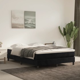 Estructura de cama de terciopelo negro 140x190 cm de vidaXL, Camas y somieres - Ref: Foro24-3120768, Precio: 102,92 €, Descue...