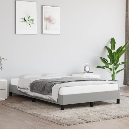 Estructura de cama de tela gris claro 120x200 cm de vidaXL, Camas y somieres - Ref: Foro24-346704, Precio: 91,20 €, Descuento: %