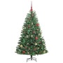 Árbol de Navidad artificial con ramas articuladas Verde 150 cm en Decoración Festiva y Estacional | Comprar online en Foru.es