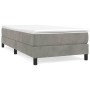 Estructura de cama de terciopelo gris claro 90x190 cm de vidaXL, Camas y somieres - Ref: Foro24-3120742, Precio: 80,02 €, Des...