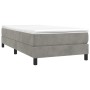 Estructura de cama de terciopelo gris claro 90x190 cm de vidaXL, Camas y somieres - Ref: Foro24-3120742, Precio: 80,02 €, Des...
