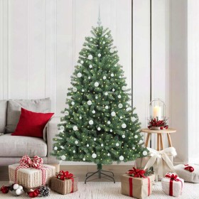 Árbol de Navidad artificial con ramas articuladas Verde 180 cm en Decoración Festiva y Estacional | Comprar online en Foru.es
