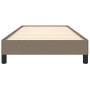 Estructura de cama de tela gris taupe 100x200 cm de vidaXL, Camas y somieres - Ref: Foro24-346700, Precio: 71,75 €, Descuento: %