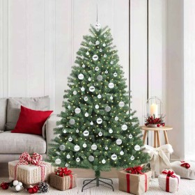 Árbol de Navidad artificial con ramas articuladas Verde 180 cm en Decoración Festiva y Estacional | Comprar online en Foru.es
