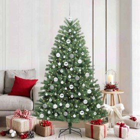 Árbol de Navidad artificial con ramas articuladas Verde 180 cm en Decoración Festiva y Estacional | Comprar online en Foru.es