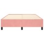 Estructura de cama de terciopelo rosa 140x190 cm de vidaXL, Camas y somieres - Ref: Foro24-3121119, Precio: 121,44 €, Descuen...