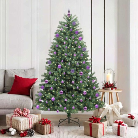 Árbol de Navidad artificial con ramas articuladas Verde 180 cm en Decoración Festiva y Estacional | Comprar online en Foru.es