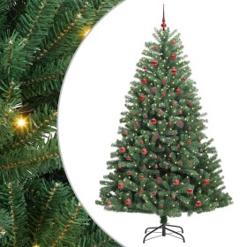 Árbol de Navidad artificial con ramas articuladas Verde 210 cm en Decoración Festiva y Estacional | Comprar online en Foru.es